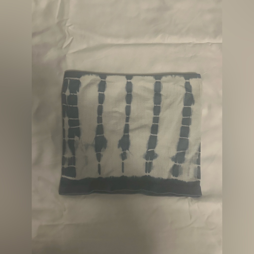 Aeropostale Blue White Tie Dye Bandeau Tube Top Women’s XS.